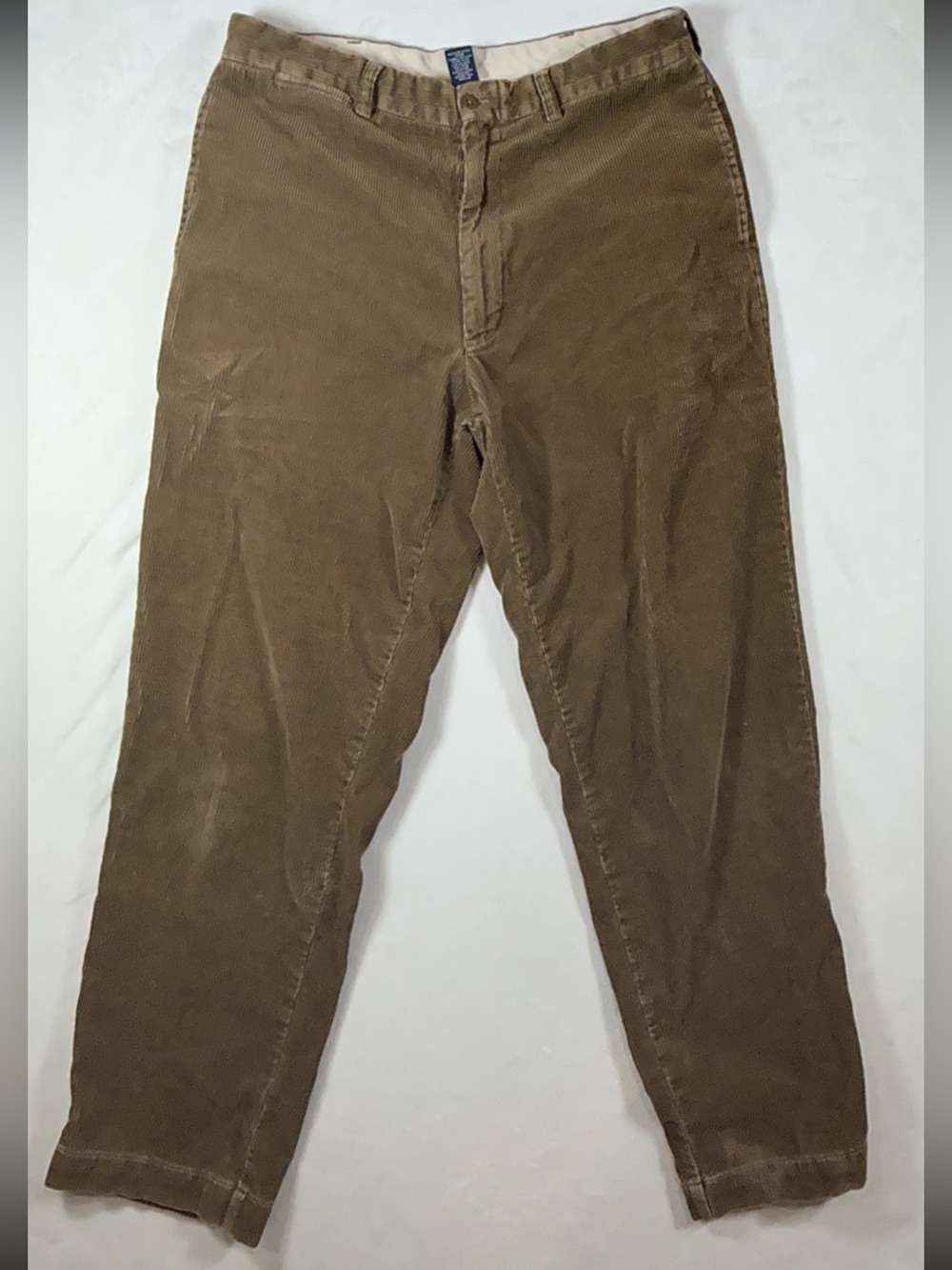 Polo Ralph Lauren Polo Sport 34W 32L Tan Corduroy Trousers Pants Vintage Y2K 90s